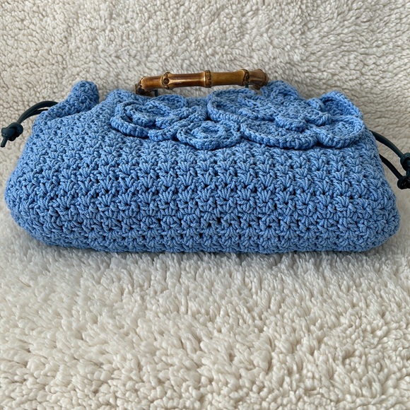 Patricia Nash Cantinella Crochet Bag w/ Matching Coin Pouch & Key Ring - Picture 7 of 14